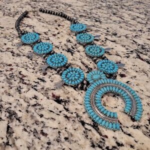 Navajo Squash Blossom Necklace